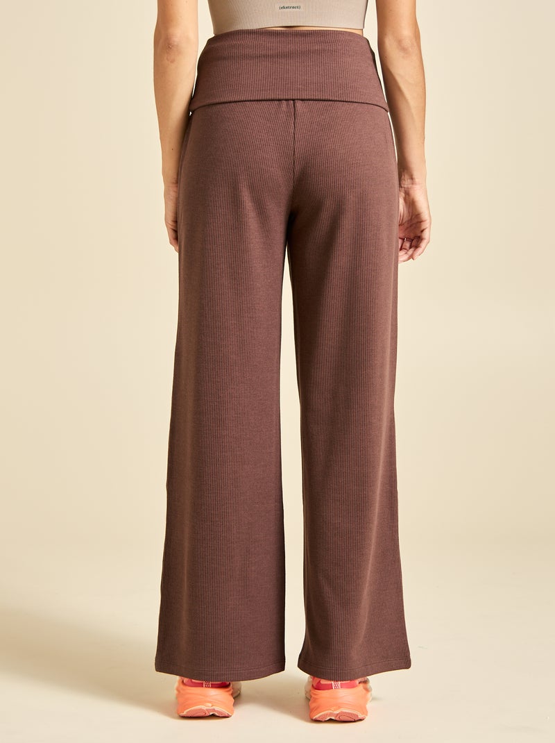 Pantalone ampio multi-sport - (ekstract) Marrone - Kiabi