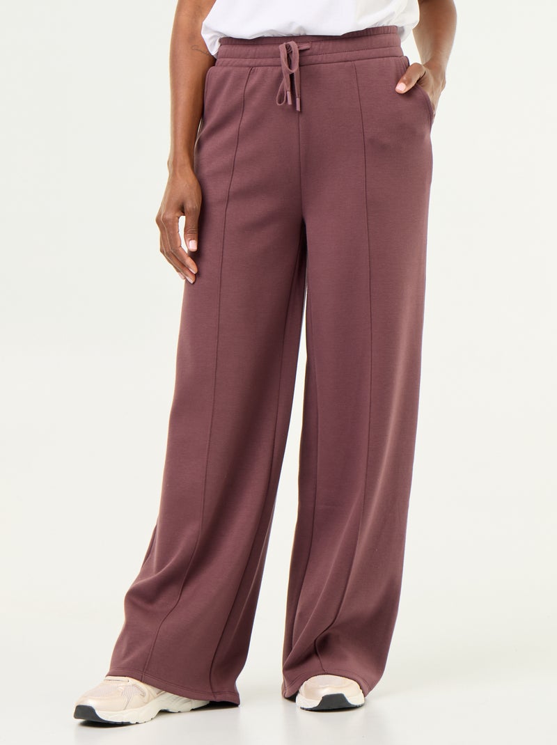 Pantalone ampio soft touch Viola - Kiabi
