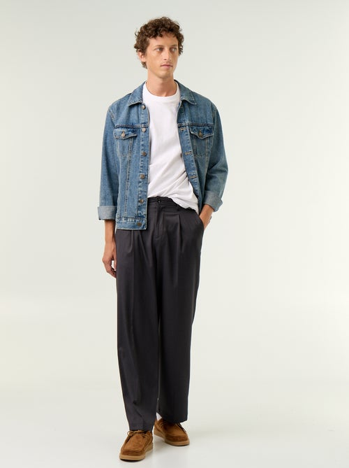 Pantalone ampio tinta unita - Kiabi Pantalone ampio tinta unita - Kiabi