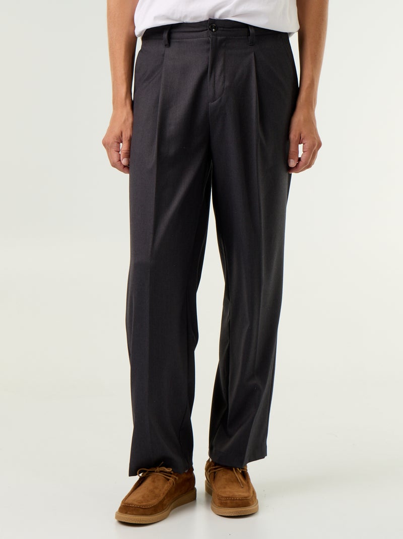 Pantalone ampio tinta unita Grigio - Kiabi