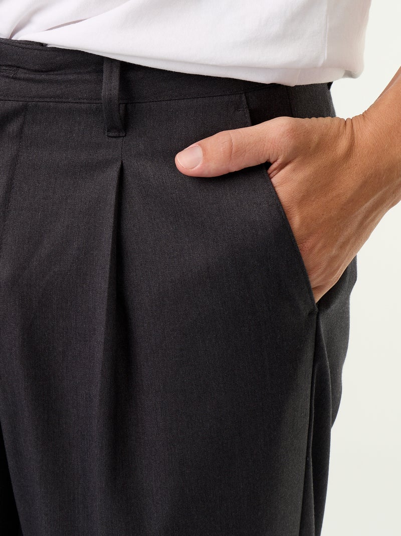 Pantalone ampio tinta unita Grigio - Kiabi