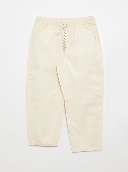 Pantalone barrel fit con coulisse - Kiabi