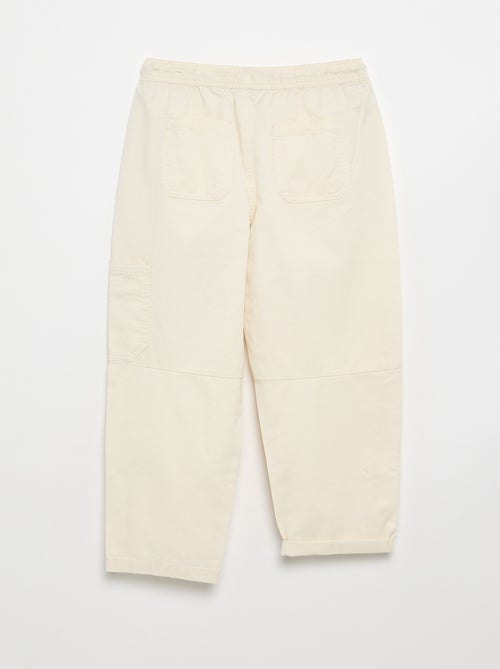 Pantalone barrel fit con coulisse - Kiabi