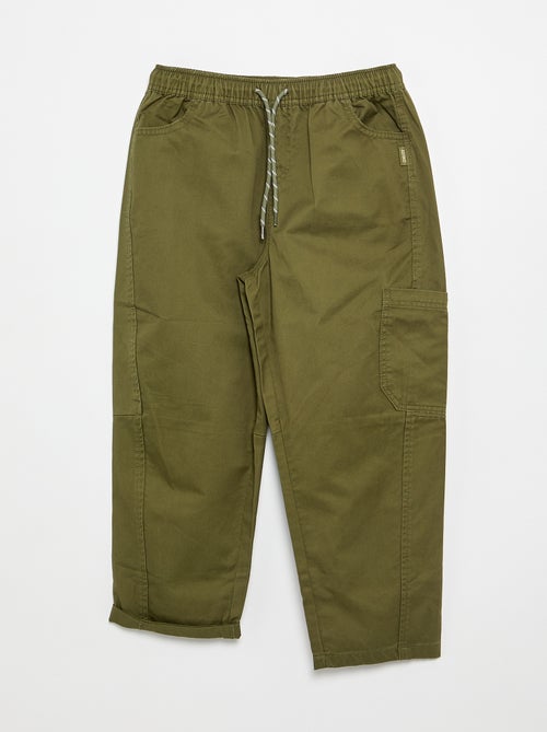 Pantalone barrel fit con coulisse - Kiabi