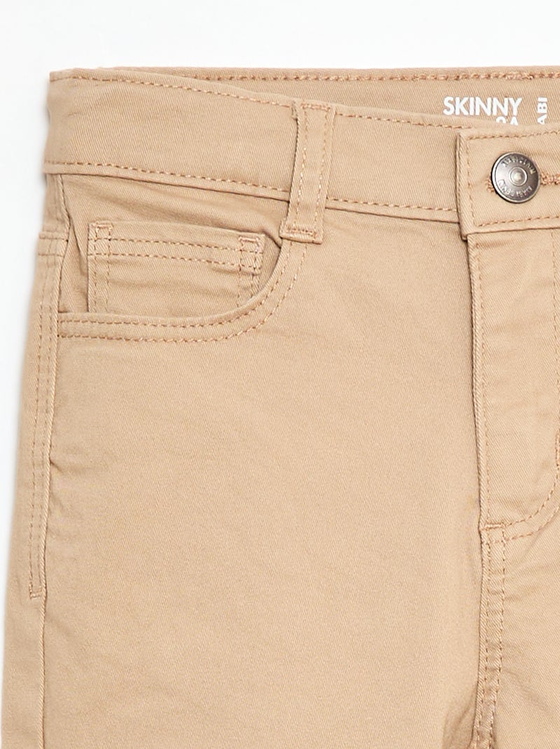 Pantalone basic skinny Beige - Kiabi