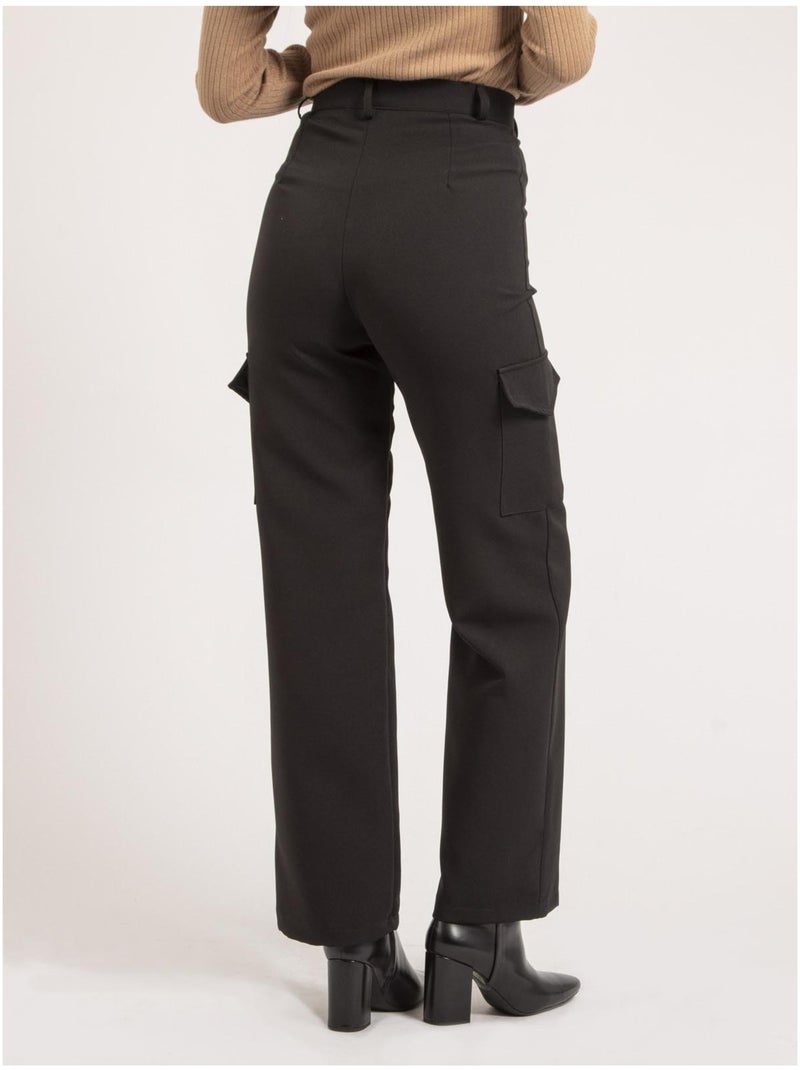 Pantalone cargo ENATIA Nero - Kiabi