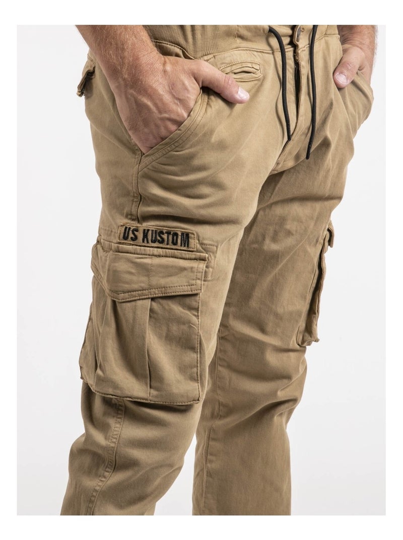 Pantalone cargo VONDUKI Beige - Kiabi