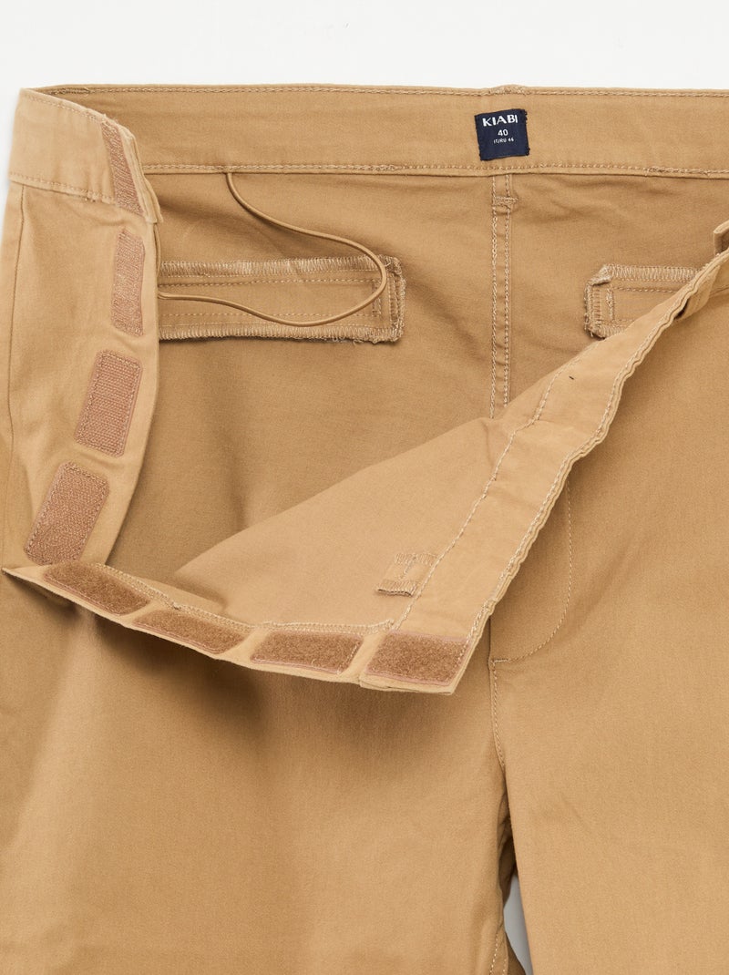 Pantalone chino - collezione facile da indossare Beige - Kiabi