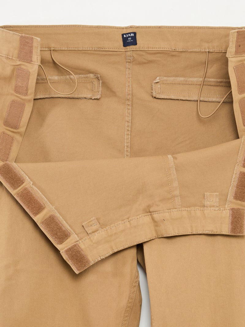 Pantalone chino - collezione facile da indossare Beige - Kiabi
