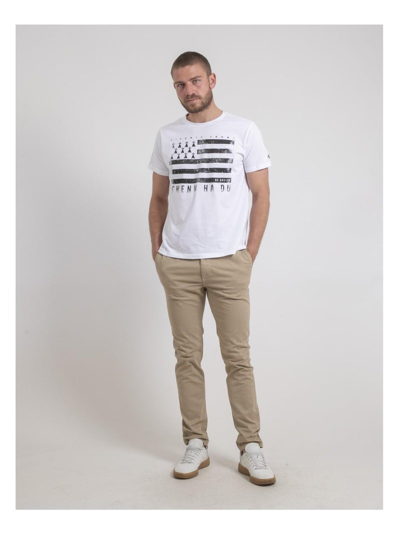 Pantalone chino CORTIN Beige - Kiabi