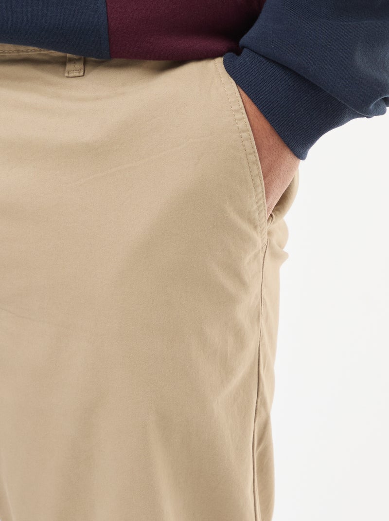 Pantalone chino dritto - L30 Beige - Kiabi