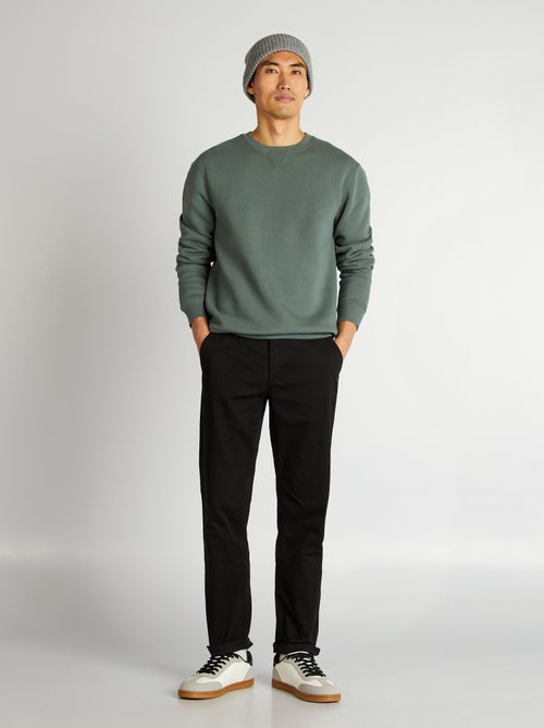 Pantalone chino in cotone stretch L34 - Kiabi Pantalone chino in cotone stretch L34 - Kiabi
