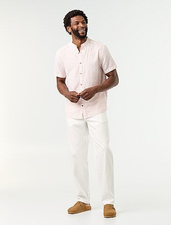 Pantalone chino in dobby