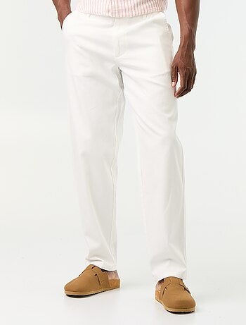 Pantalone chino in dobby
