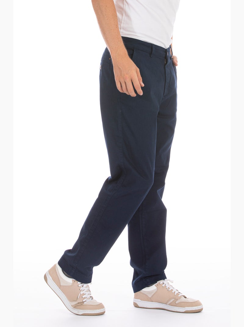 Pantalone chino in gabardina stretch CHINO Blu - Kiabi