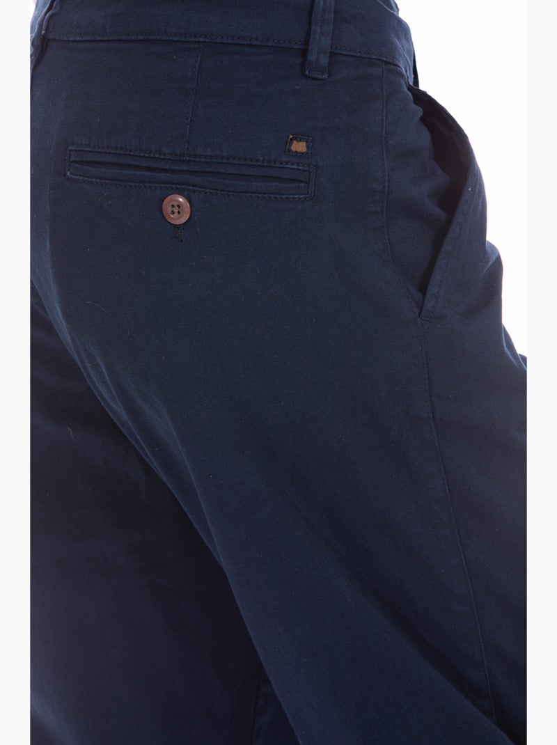 Pantalone chino in gabardina stretch CHINO Blu - Kiabi