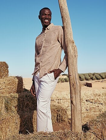 Pantalone chino in twill