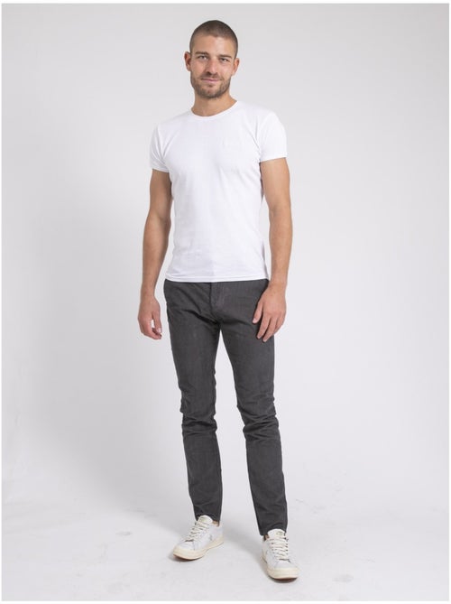 Pantalone chino puro cotone velluto a coste VARENNES - Kiabi