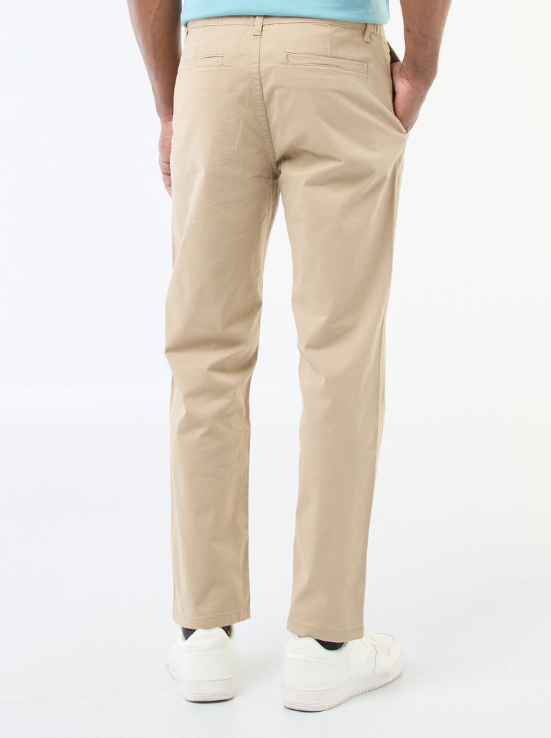 Pantalone chino regular - L30 Beige - Kiabi