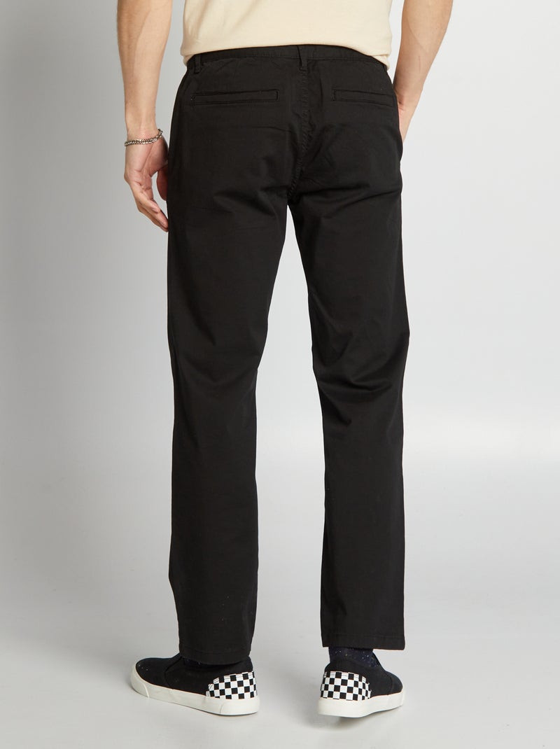 Pantalone chino regular - L30 NERO - Kiabi