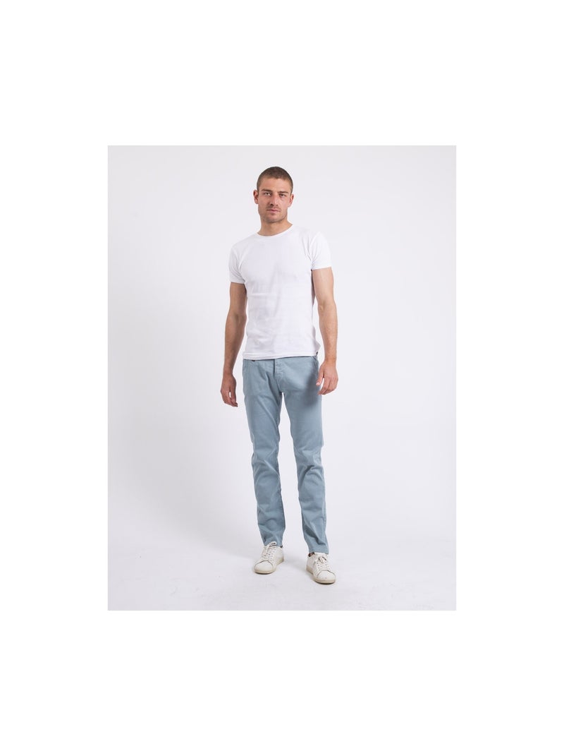 Pantalone chino slim CODY Blu cielo - Kiabi