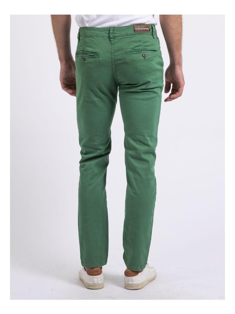 Pantalone chino slim CODY Verde - Kiabi