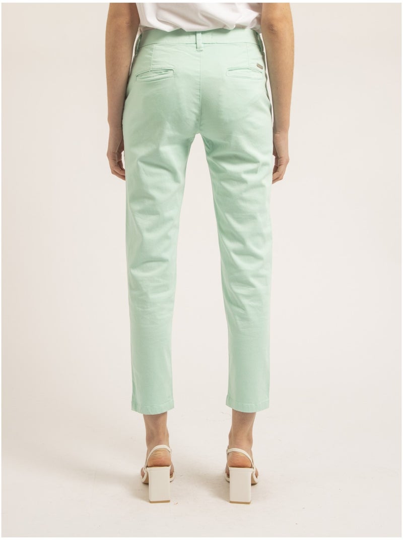 Pantalone chino slim EILYN Verde acqua - Kiabi