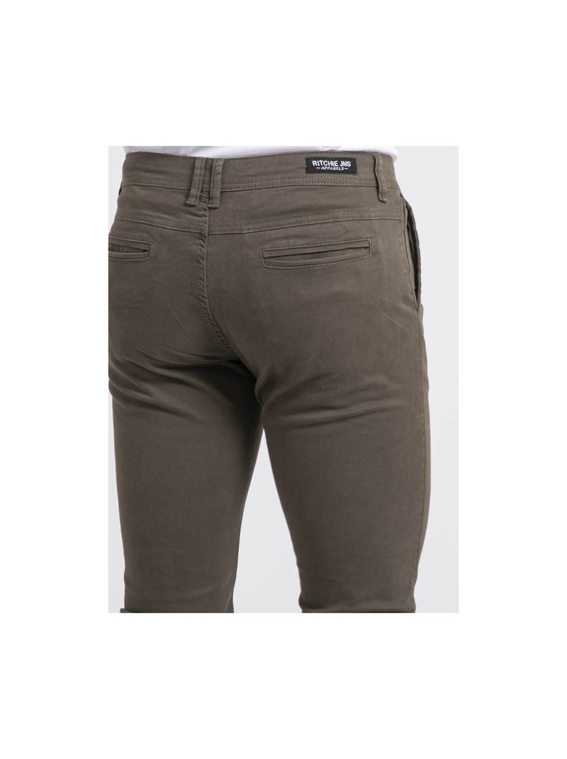 Pantalone chino VALDEK Cachi - Kiabi