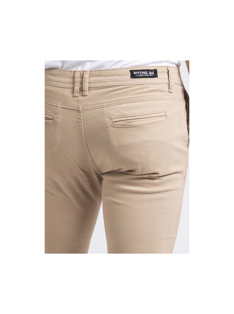 Pantalone chino VALDEK Marrone - Kiabi