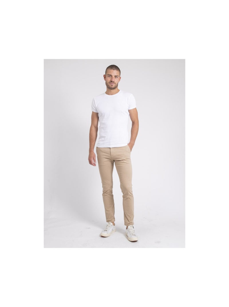 Pantalone chino VALDEK Marrone - Kiabi