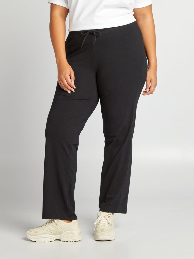 Pantalone comfort leggero nero - Kiabi
