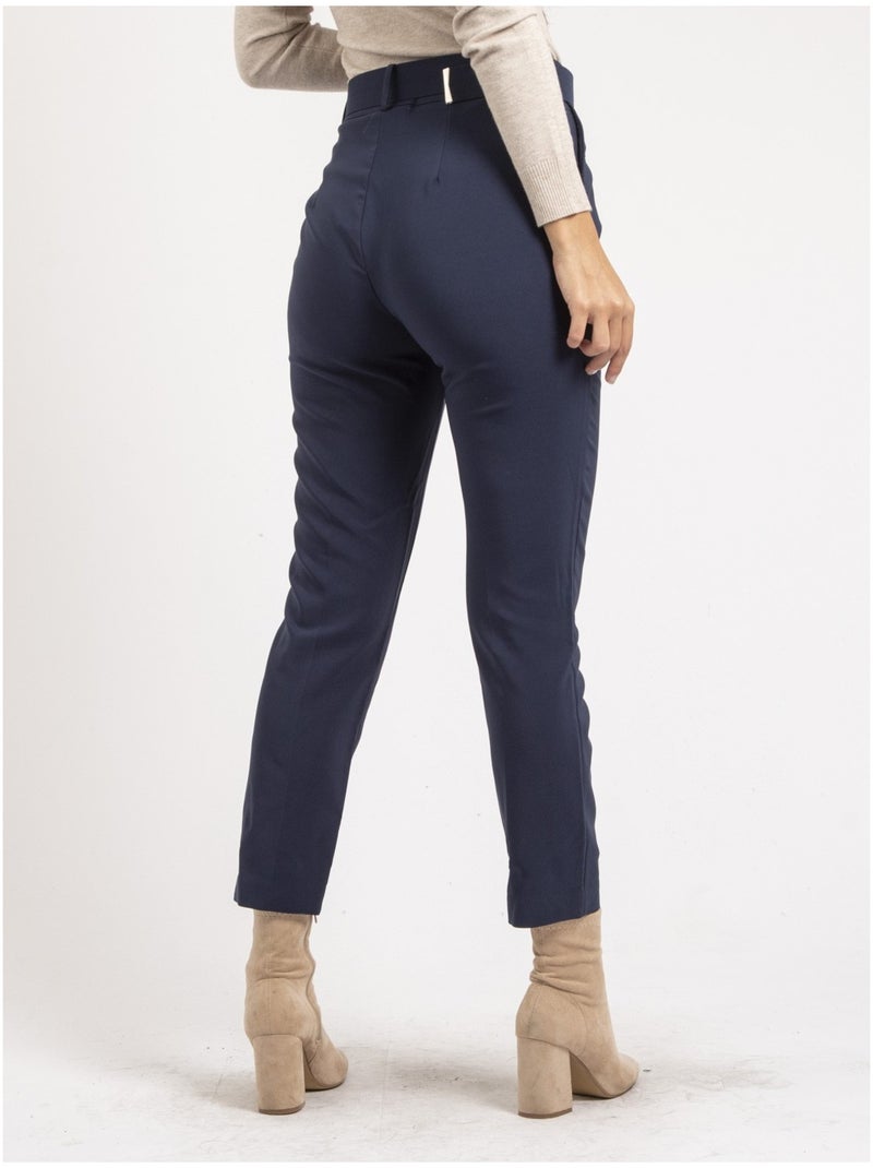 Pantalone con cintura EMILIAN Blu marino - Kiabi