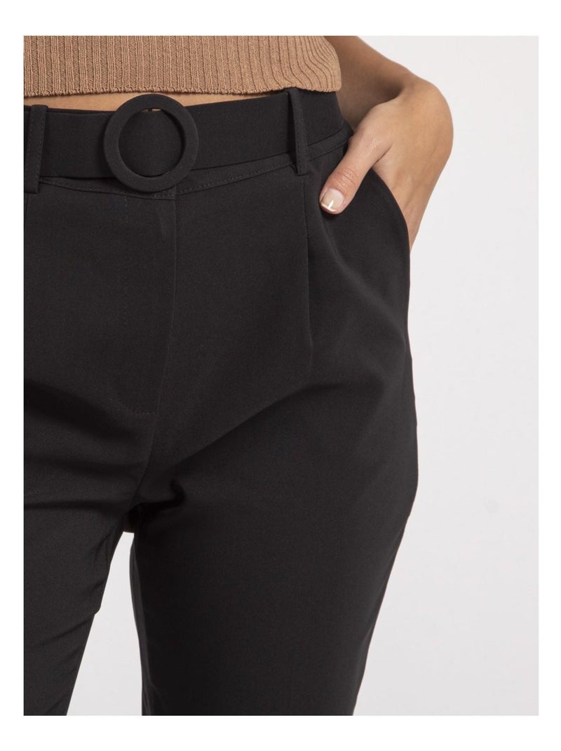 Pantalone con cintura EMILIAN Nero - Kiabi