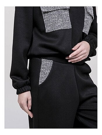Pantalone con dettagli tweed ENRIKA