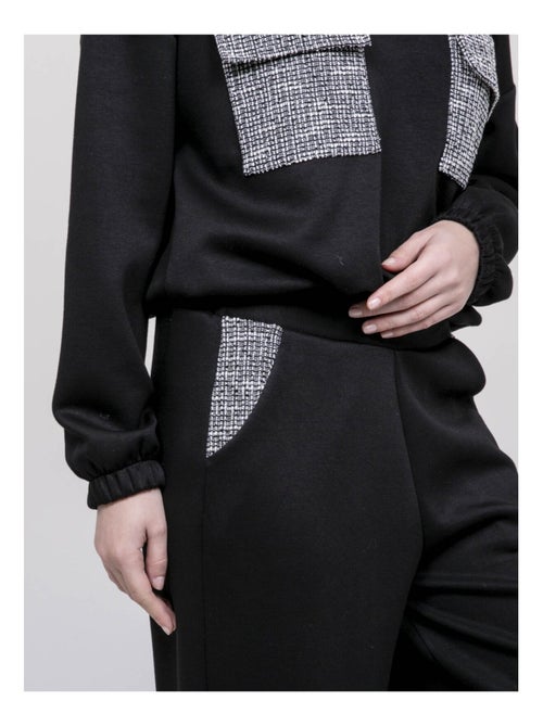 Pantalone con dettagli tweed ENRIKA - Kiabi