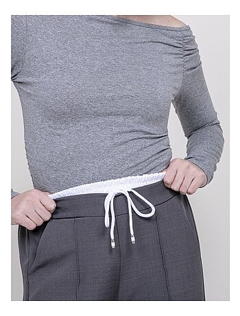 Pantalone con doppia cintura EGLENY