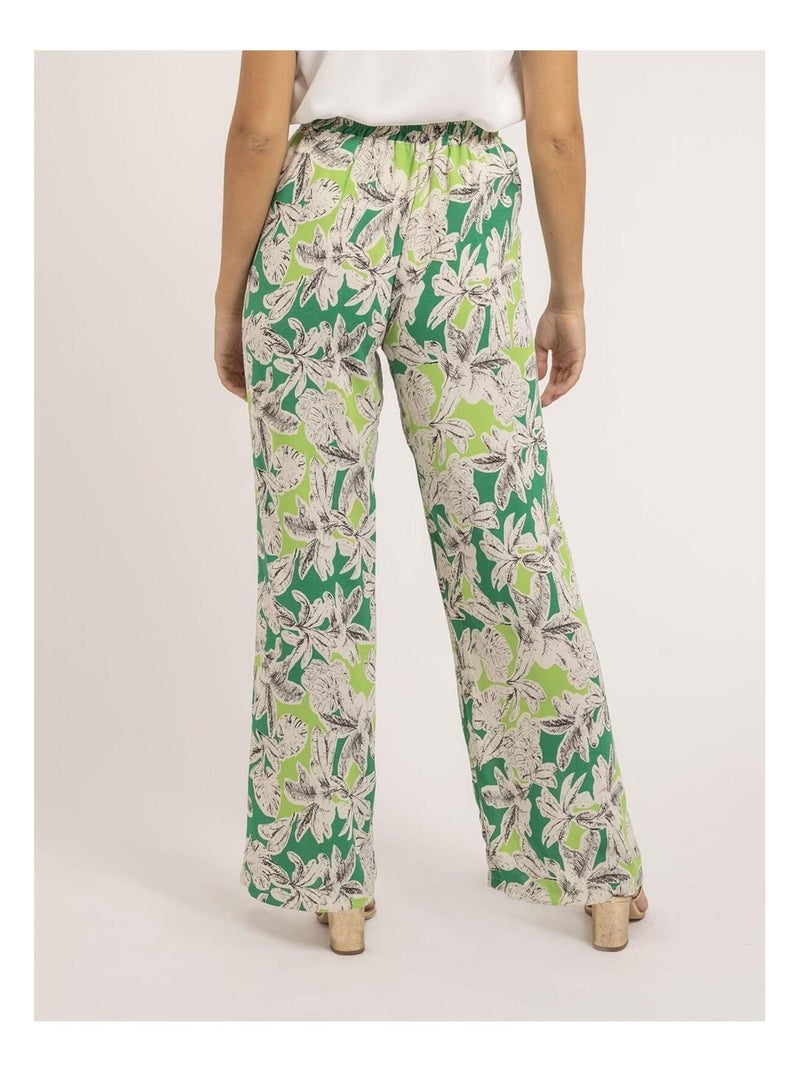 Pantalone con stampa ELIENOR Verde - Kiabi