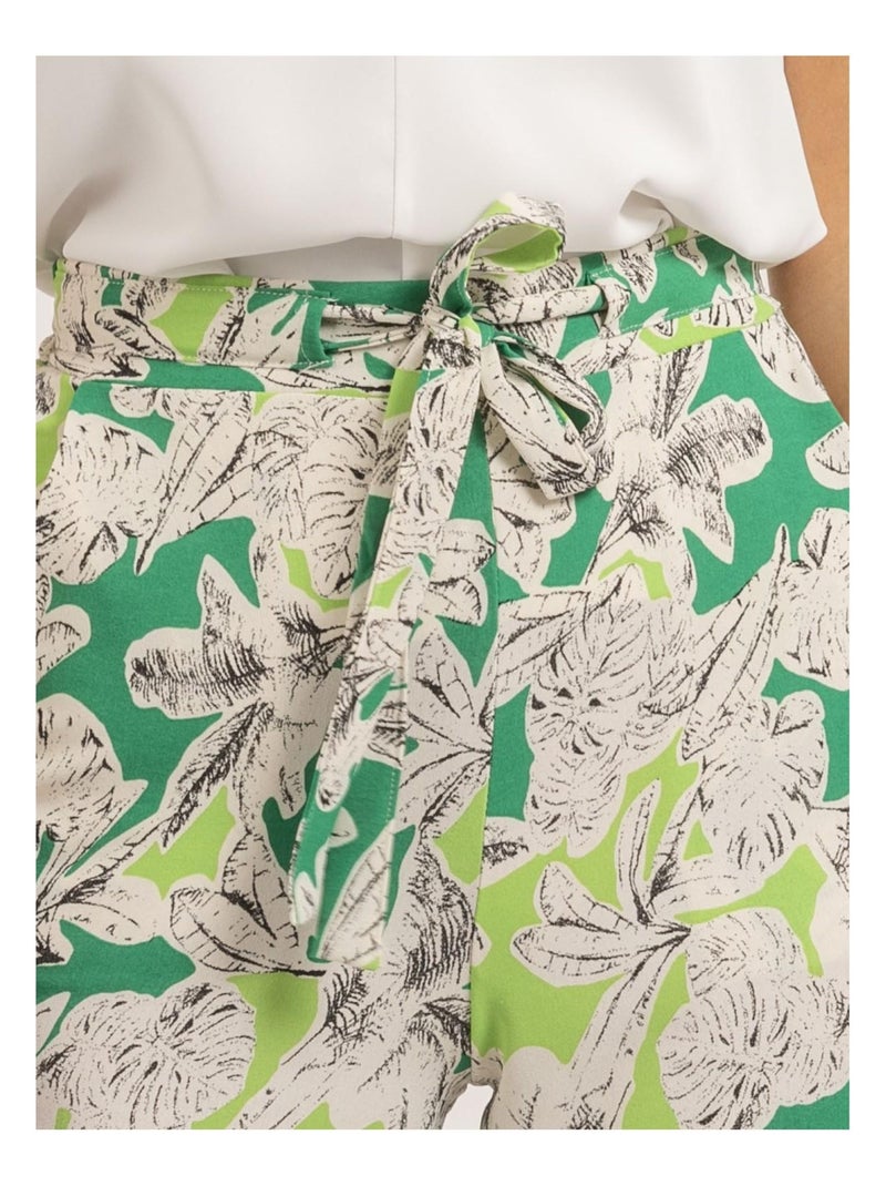 Pantalone con stampa ELIENOR Verde - Kiabi