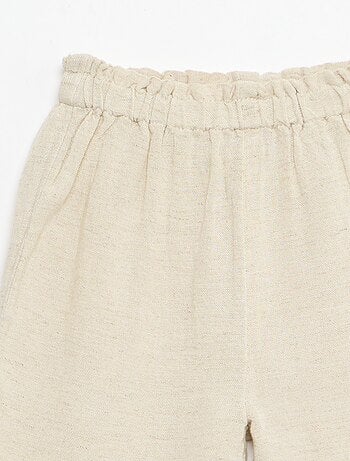 Pantalone con volant sul fondo gamba