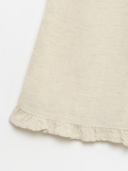 Pantalone con volant sul fondo gamba - Kiabi