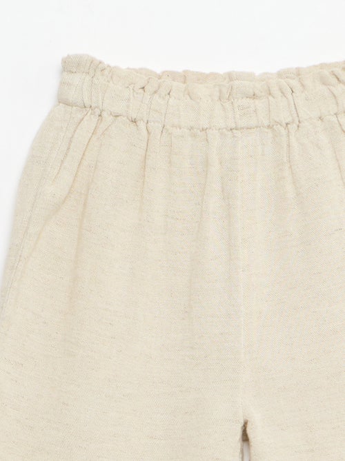 Pantalone con volant sul fondo gamba - Kiabi