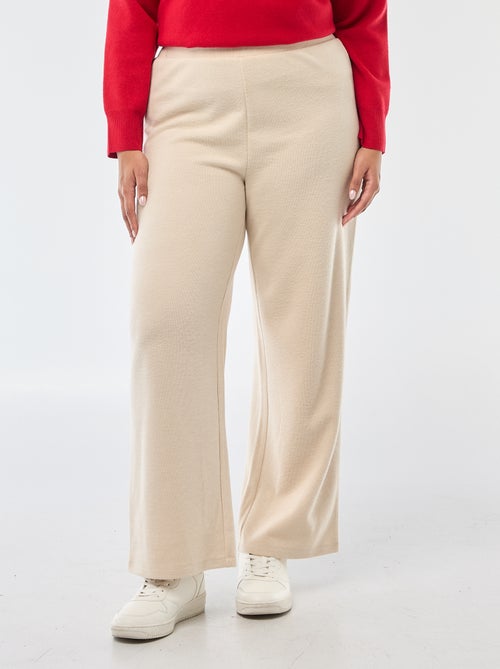 Pantalone confortevole in maglia a costine - Kiabi
