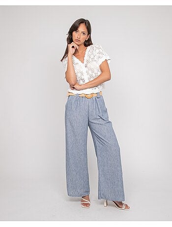Pantalone da città con cintura ELOUVE