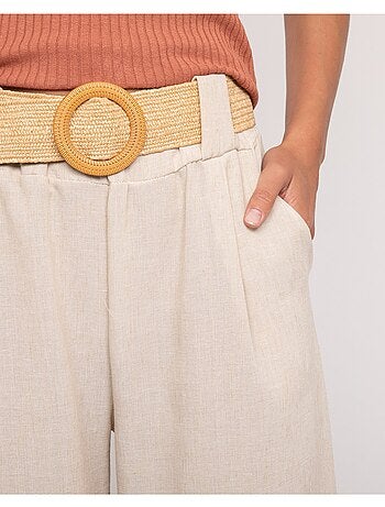 Pantalone da città con cintura ELOUVE