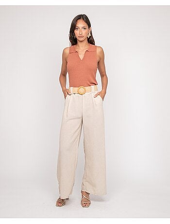 Pantalone da città con cintura ELOUVE