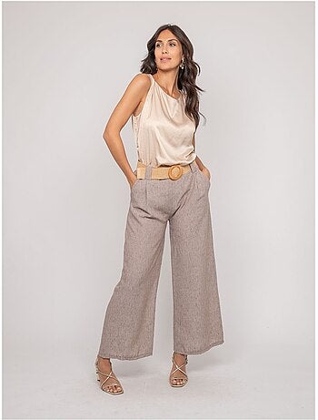 Pantalone da città con cintura ELOUVE