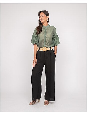 Pantalone da città con cintura ELOUVE