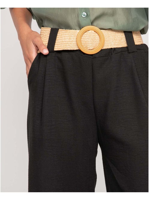 Pantalone da città con cintura ELOUVE - Kiabi