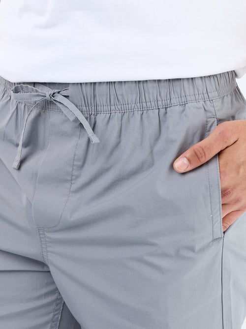 Pantalone da città in popeline - Kiabi