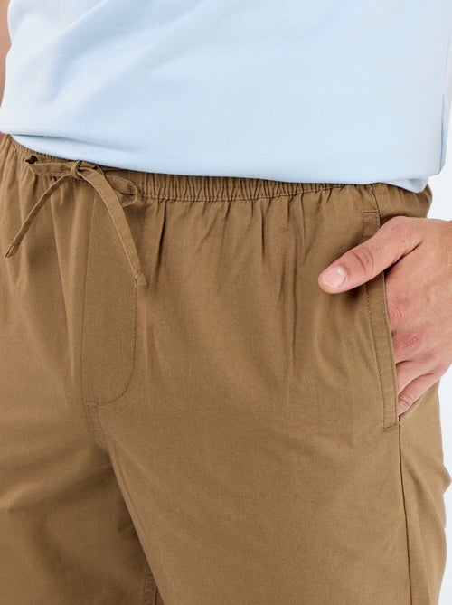 Pantalone da città in popeline - Kiabi